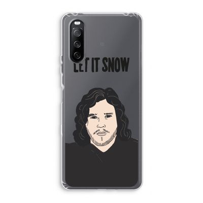 Let It Snow: Sony Xperia 10 III Transparant Hoesje