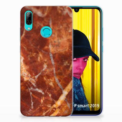 Huawei P Smart 2019 | TPU | Siliconen hoesje | Marmer Bruin