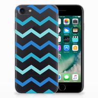 iPhone SE 2022 | SE 2020 | 8 | 7 TPU bumper Zigzag Blauw