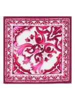 Dolce & Gabbana foulard en soie à imprimé graphique - Violet