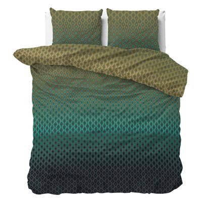 Dekbedovertrek Alber - Eenpersoons (140x200 cm) - Geel Microvezel - Dessin: - Sleeptime - Dekbed-Discounter.nl