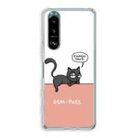 GSM poes: Sony Xperia 5 III Transparant Hoesje