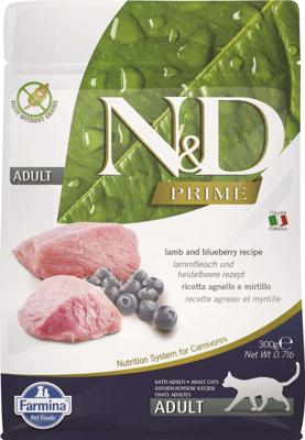 FARMINA N&D Prime Cat Lamb and Blueberry Adult - droog kattenvoer - 300 g