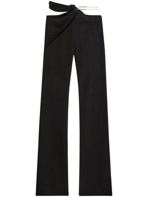 Courrèges New Age broek met uitgesneden details - Zwart