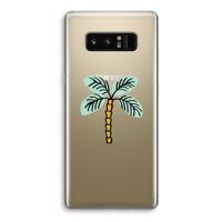 Palmboom: Samsung Galaxy Note 8 Transparant Hoesje