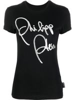 Philipp Plein t-shirt à logo imprimé - Noir