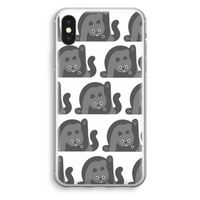 Cats: iPhone XS Transparant Hoesje