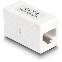 Delock RJ45 Netwerk Adapter [1x RJ45-bus - 1x RJ45-bus] Wit