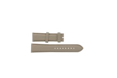 Horlogeband Burberry BU9702 / BU9704 Leder Beige 20mm