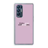 uzelf graag zien: Oppo Find X3 Neo Transparant Hoesje