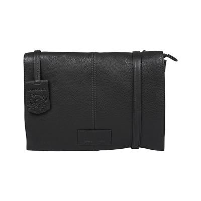 Burkely Soft Skylar Double pocket flap crossbody bag-Black