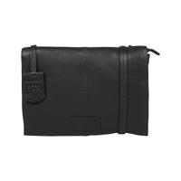 Burkely Soft Skylar Double pocket flap crossbody bag-Black
