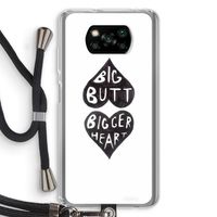Big butt bigger heart: Xiaomi Poco X3 NFC Transparant Hoesje met koord