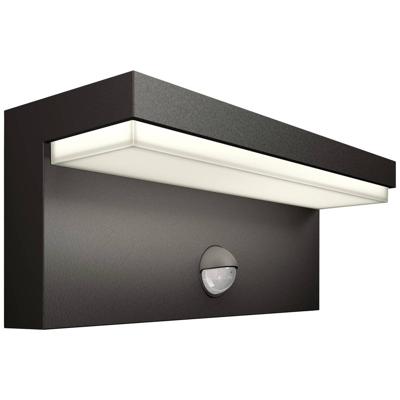 Philips LED Bustan 8720169257412 LED-buitenlamp met bewegingsmelder (wand) LED 3.8 W Antraciet