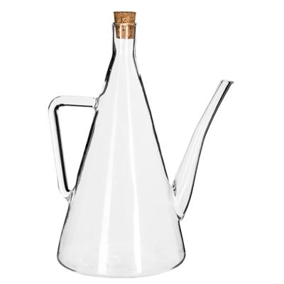 5Five Azijn/Olie flessen voor op tafel - 1x stuks - glas - 500 ml - olijfolie en tafelazijn