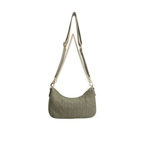 NIKKIE crossbody tas Lena met logoprint olijfgroen