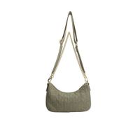 NIKKIE crossbody tas Lena met logoprint olijfgroen - thumbnail