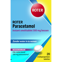 Roter Paracetamol Instant Smelttabletten 500mg - thumbnail