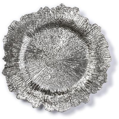 Kaarsenbord - zilver - asymmetrisch - 33 cm - kaarsenbord - kaarsen plateau