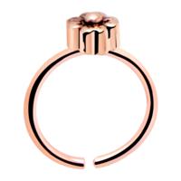 Continuous Ring Met roségoud verguld chirurgisch staal Piercingringen - thumbnail