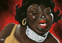 Kunstdruk Sandra Knuyt - Mama&apos;s Blues 100x70cm