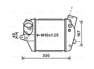 Intercooler, inlaatluchtkoeler MZA4243
