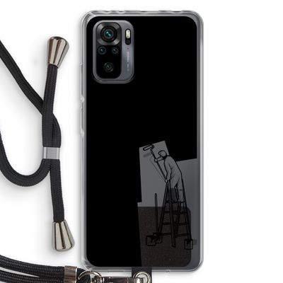 Musketon Painter: Xiaomi Redmi Note 10 Pro Transparant Hoesje met koord