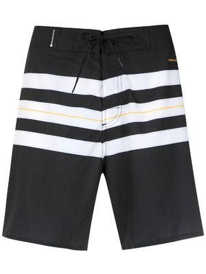 Osklen striped swim trunks - Noir