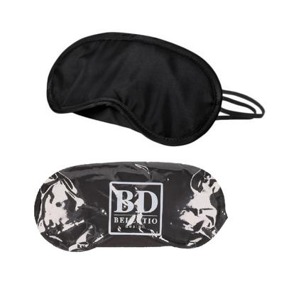 Bellatio Design Slaapmaskers - 9x - oogmaskers - microfiber - one size fits all - zwart - elastiek