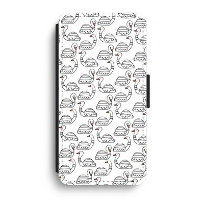 Zwanen: iPhone XR Flip Hoesje