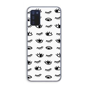 Eye pattern #2: Samsung Galaxy A03s Transparant Hoesje