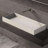Opbouw Waskom Ideavit Solidjoy 100x37,5x11 cm Solid Surface Mat Wit Ideavit