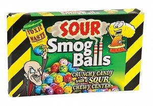 Toxic Waste Toxic - Waste Sour Smog Balls Theatre Box 84 Gram