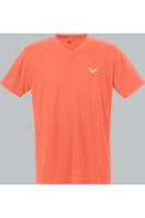 TRIGEMA Slim Fit T-Shirt V-hals oranje, Effen