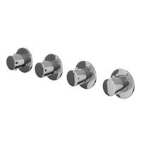 Afbouwdeel IVY Bond Inbouwthermostaat 3 Stopkranen Symmetry Met Ronde Rozetten Chroom Afbouwdeel IVY Bond Inbouwthermostaat 3 Stopkranen Symmetry Met Ronde Rozetten Chroom