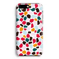 Colored Giraffe: iPhone 8 Plus Volledig Geprint Hoesje