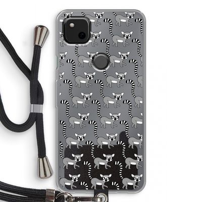 Makis: Pixel 4a Transparant Hoesje met koord