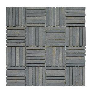 Stabigo Parquet VH 1x7.3 Light Grey mozaiek 30x30 cm grijs mat