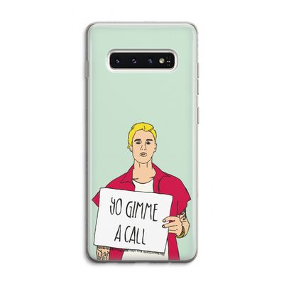 Gimme a call: Samsung Galaxy S10 4G Transparant Hoesje