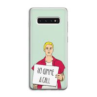 Gimme a call: Samsung Galaxy S10 4G Transparant Hoesje