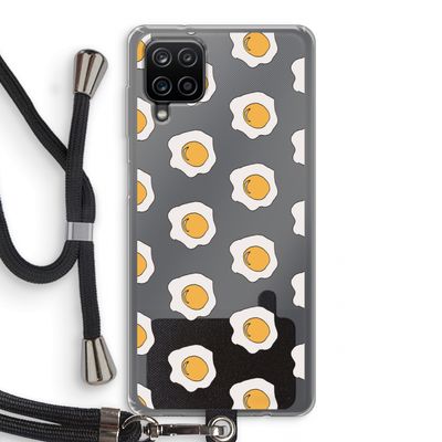 Bacon to my eggs #1: Samsung Galaxy A12 Transparant Hoesje met koord