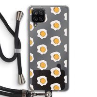 Bacon to my eggs #1: Samsung Galaxy A12 Transparant Hoesje met koord
