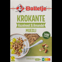 Bolletje Krokante Hazelnoot & Amandel Muesli 375 g bij Jumbo