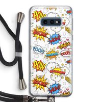 Pow Smack: Samsung Galaxy S10e Transparant Hoesje met koord