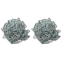 Benson Ketting - 2x - voetkettingen - kettingschakels - staal - 3 meter - 3mm - Handelsketting Benson Ketting - 2x - voetkettingen - kettingschakels - staal - 3 meter - 3mm - Handelsketting