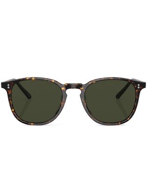 Oliver Peoples lunettes de soleil Finley à monture ronde - Vert