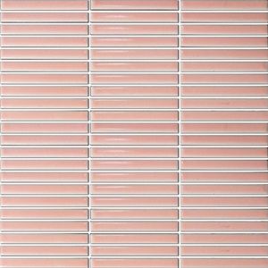 Mozaiek Tegel Sevilla 28,2x30,8 cm Mini Finger Glossy Pink The Mosaic Factory