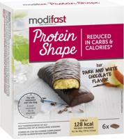 Modifast Protein Shape Reep Puur & Witte Chocolade Smaak 6Stuks