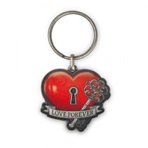 Luxe sleutelhanger Hart 'Love Forever'