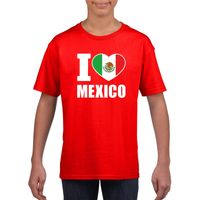 I love Mexico supporter shirt rood jongens en meisjes XL (158-164)  -